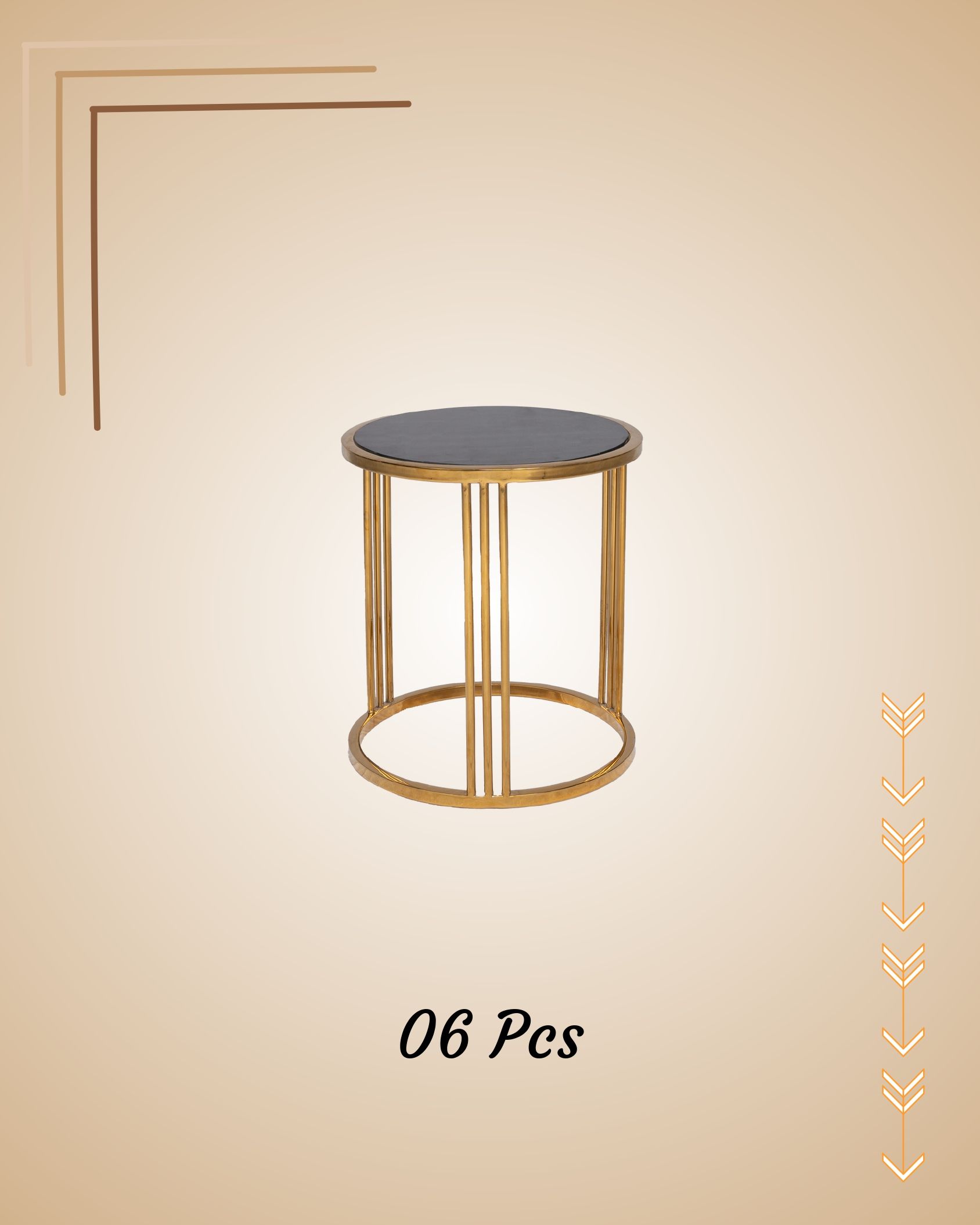 Phagun Decor Co - Black Circle Coffee Table